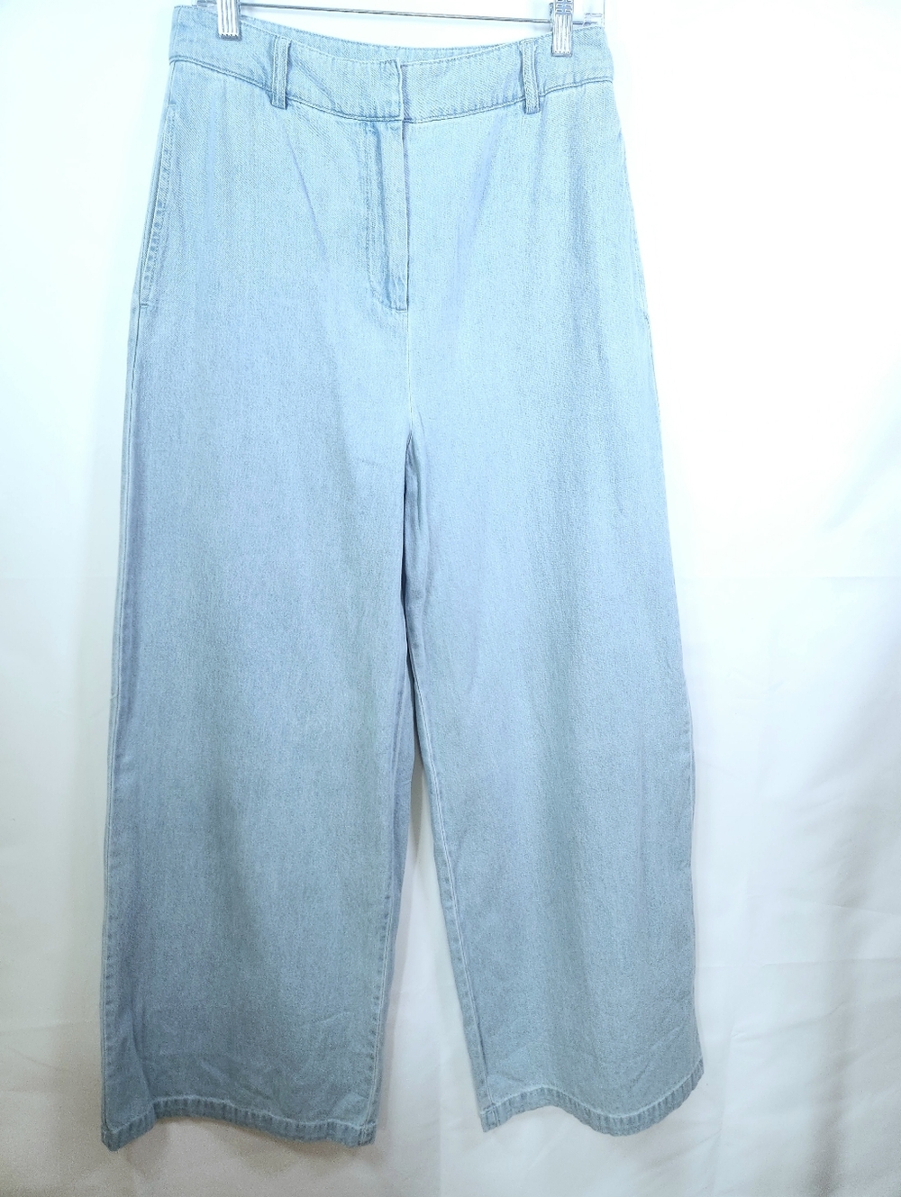 House of Harlow 1960 Wide Leg Pants Size 8 High Rise Jeans Light Blue